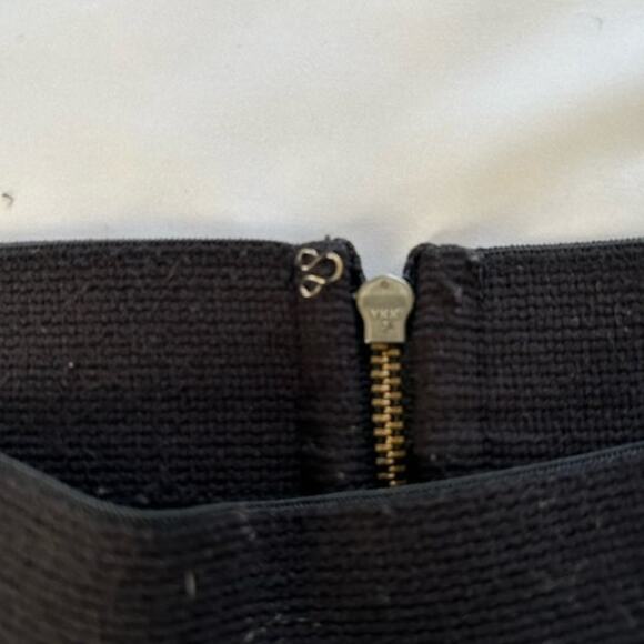 J. Crew Leggings Women's Black Back Zip Elastic Waist Size 8 - Picture 7 of 10